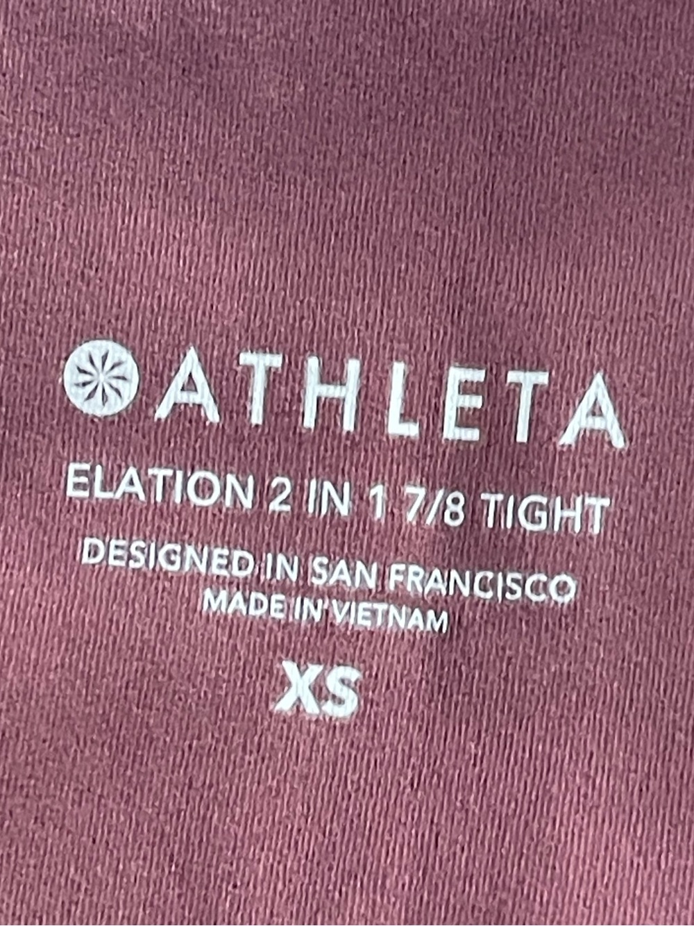 Athleta Elation 2 in 1 7/8 Tight in Powervita size XS Athleisure Yoga Activewear - Picture 5 of 11